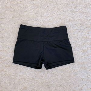 Black spandex shorts